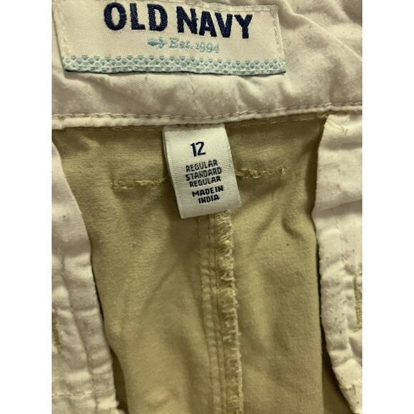 Old Navy Womens 12 Khaki Shorts Flat Front Chinos - Picture 9 of 10